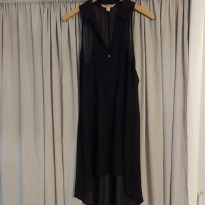 Long Racerback Lightweight Sleeveless Blouse